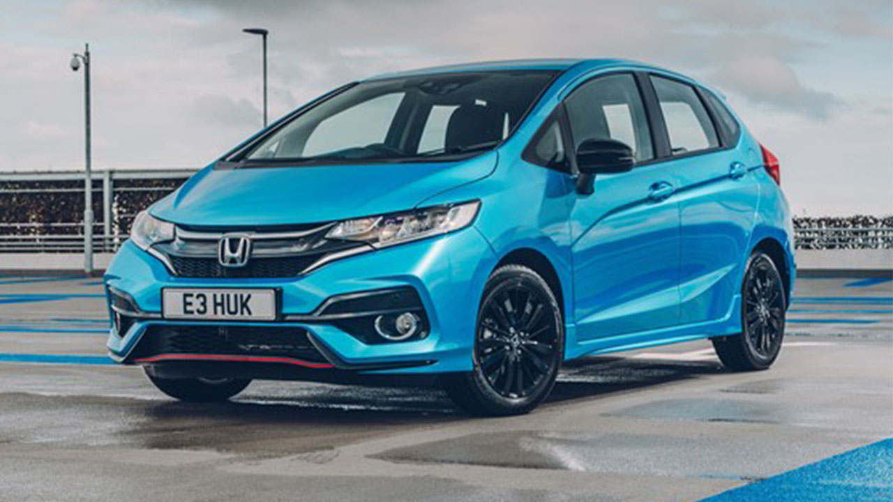 Blue Honda Jazz