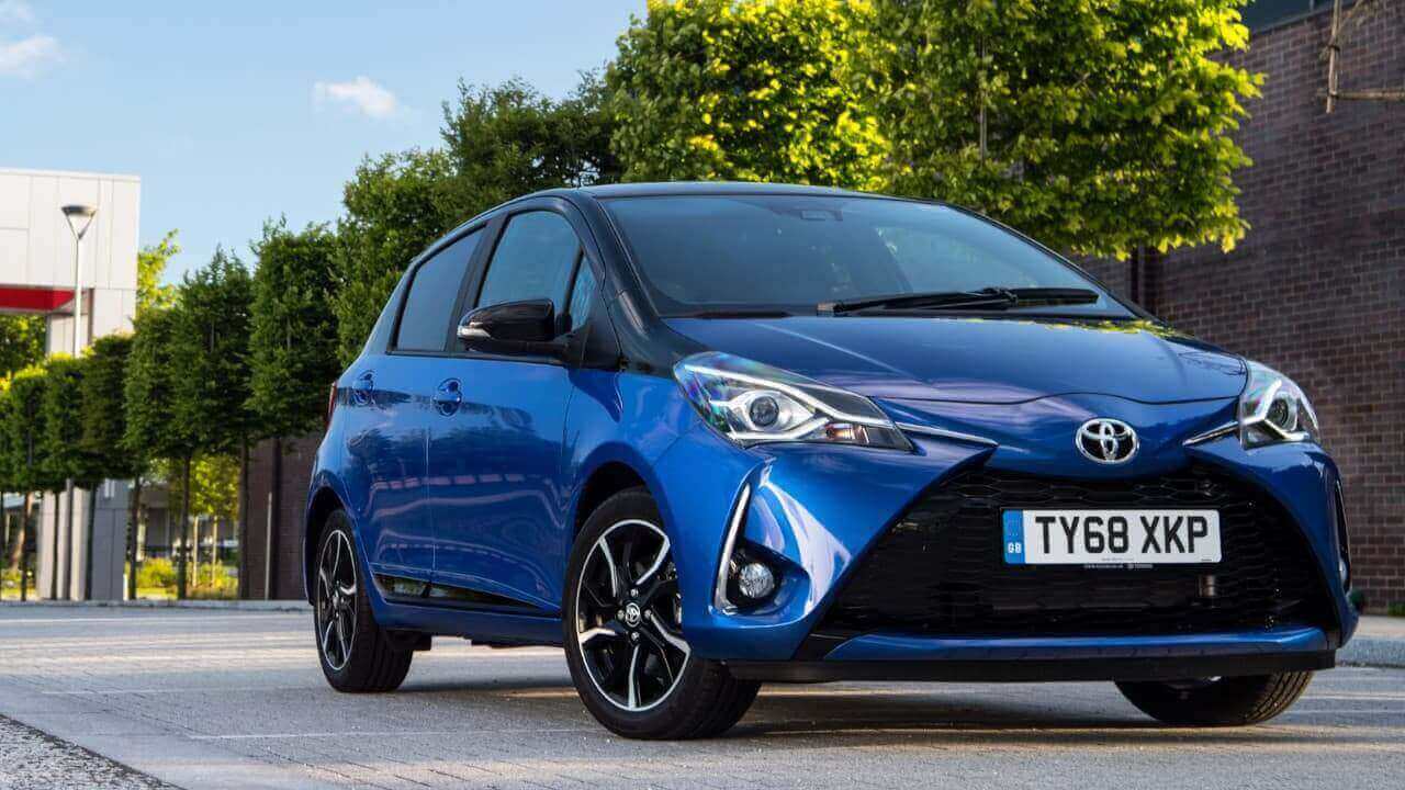 Blue Toyota Yaris