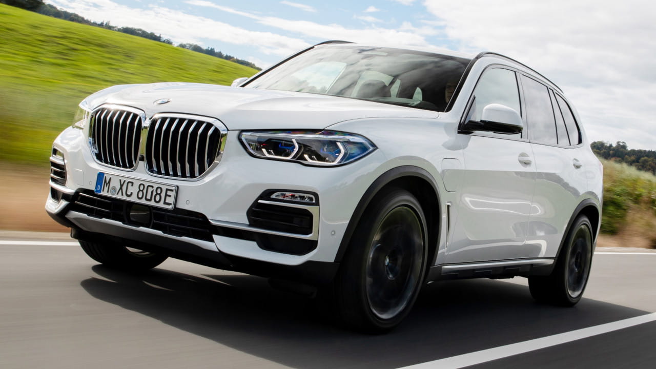 White BMW X5 Exterior Driving