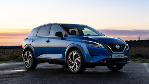 Blue Nissan Qashqai Exterior
