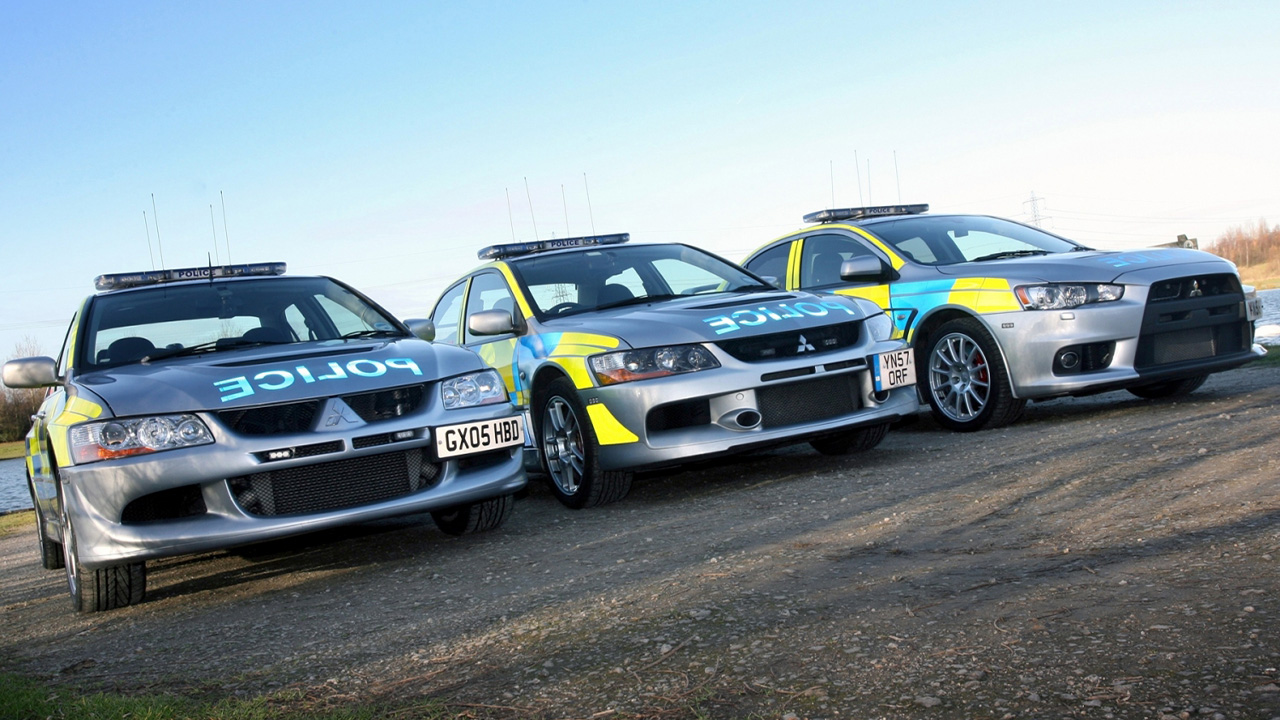 Mitsubishi Lancer Evolution police cars