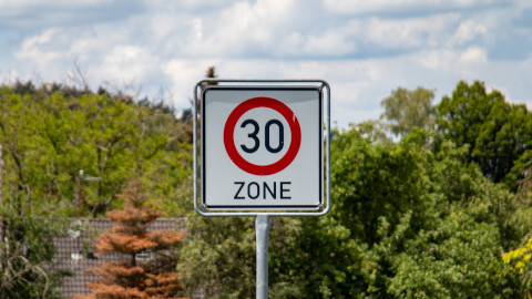 30mph Zone Speed Limit Sign
