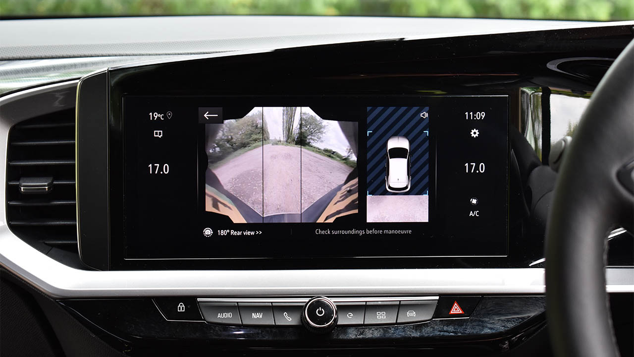 vauxhall mokka, rear-view camera