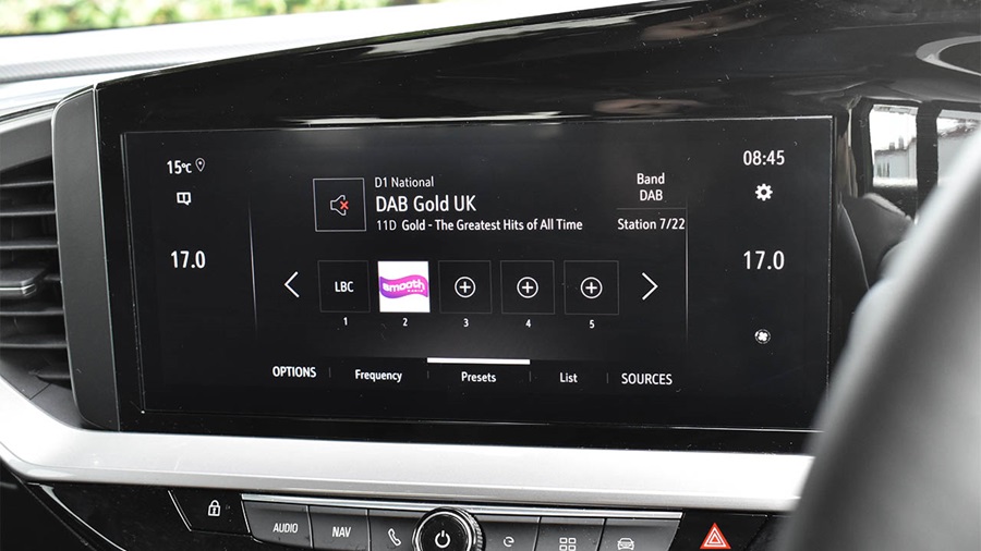 vauxhall mokka, radio