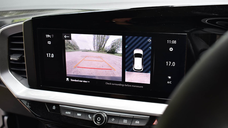 vauxhall mokka, rear-view camera