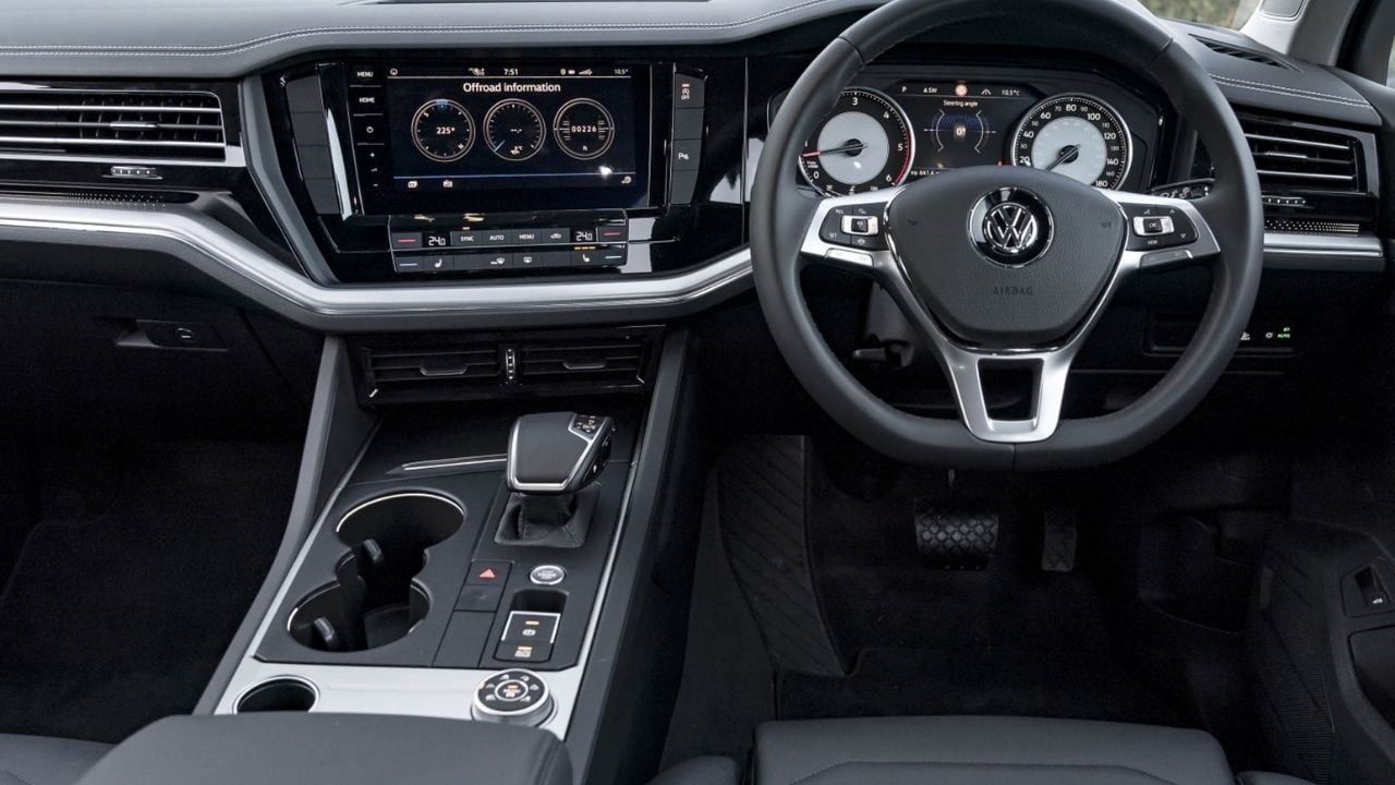 Infotainment system in a Volkswagen Touareg