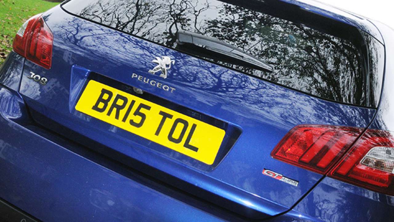 Blue Peugeot Reg Plate