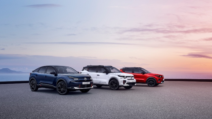 Citroen SUV range red white and blue