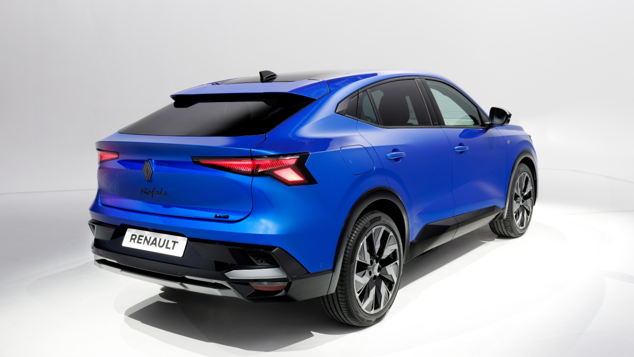 Blue Renault Rafale rear 