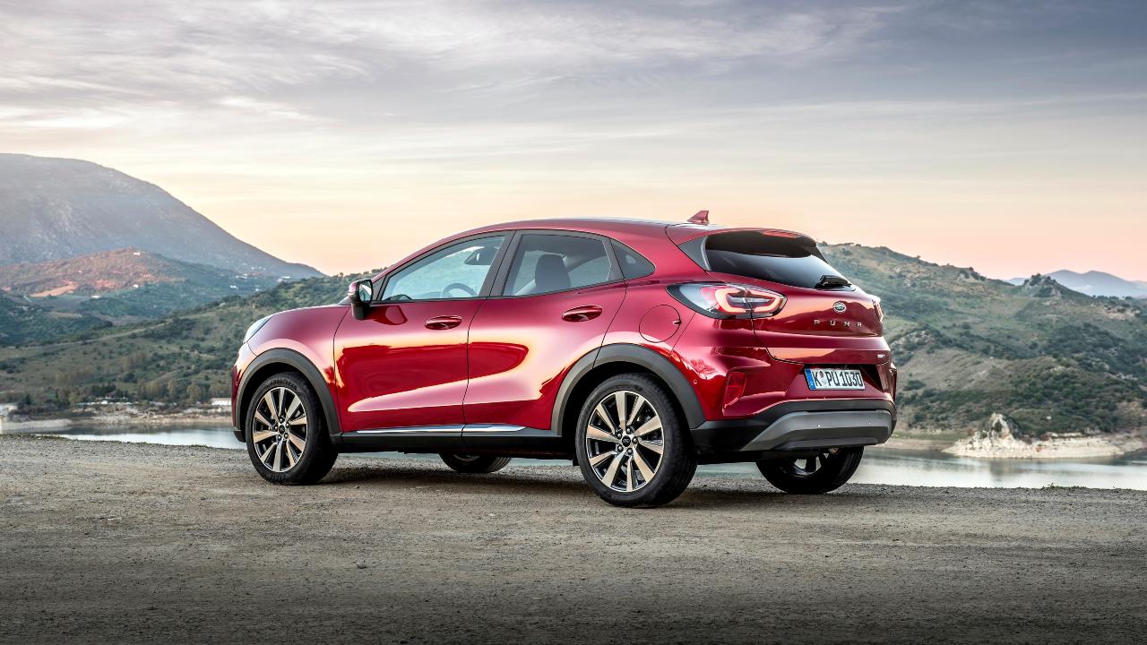 Red Ford Puma Exterior Side Static