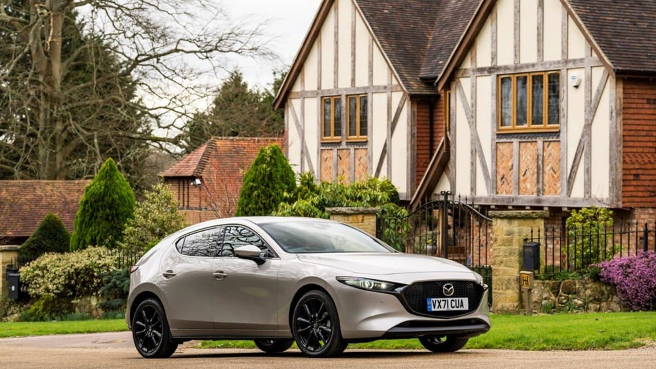 Silver Mazda 3
