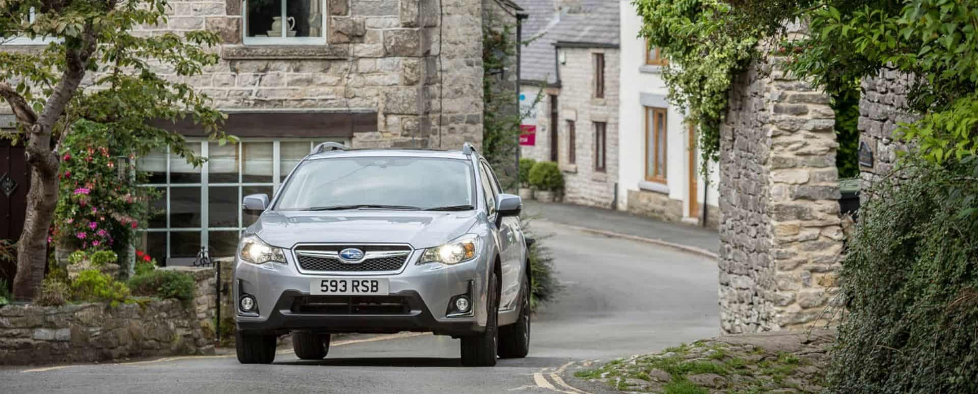 Silver Subaru XV