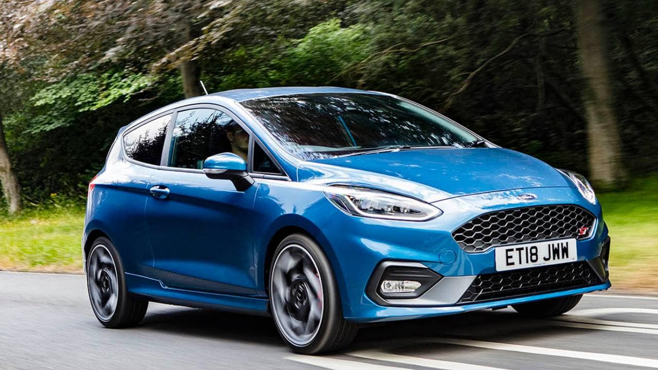 Blue Ford Fiesta