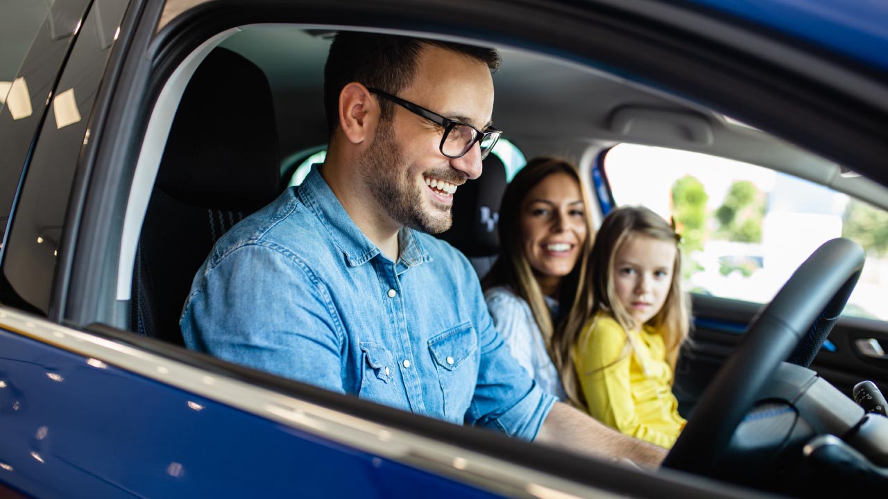 Family in a Estate Car