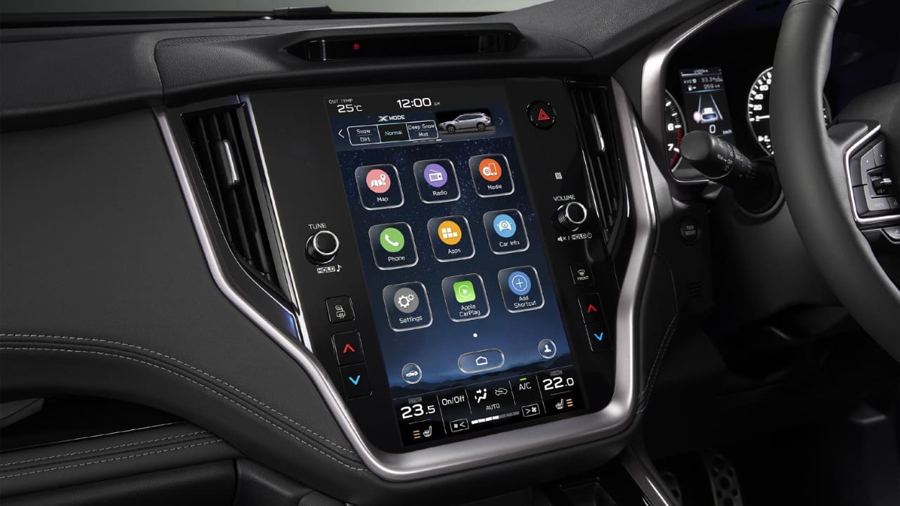 Car Interior Infotainment Display Screen