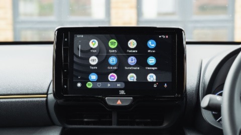 Toyota Infotainment Display Screen In Car