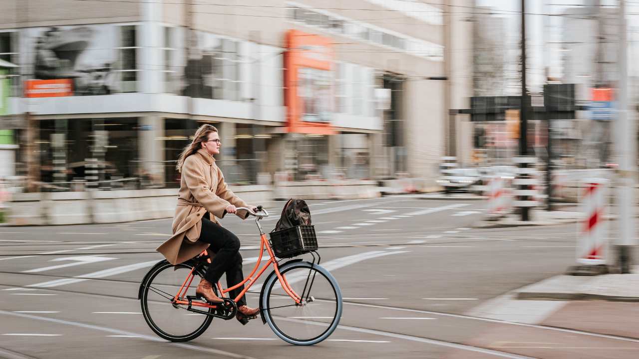 Cyclist in London