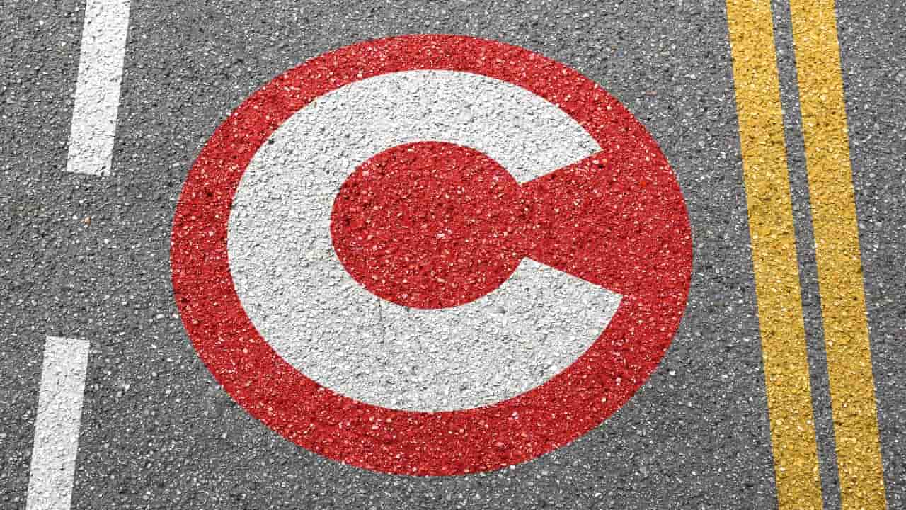 London Congestion Charge Road Sign