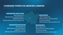 Infographic table illustrating charging points in London