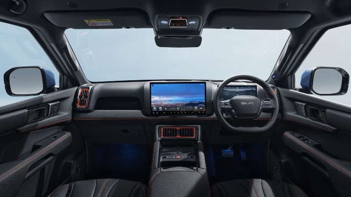 BYD Shark Interior dashboard