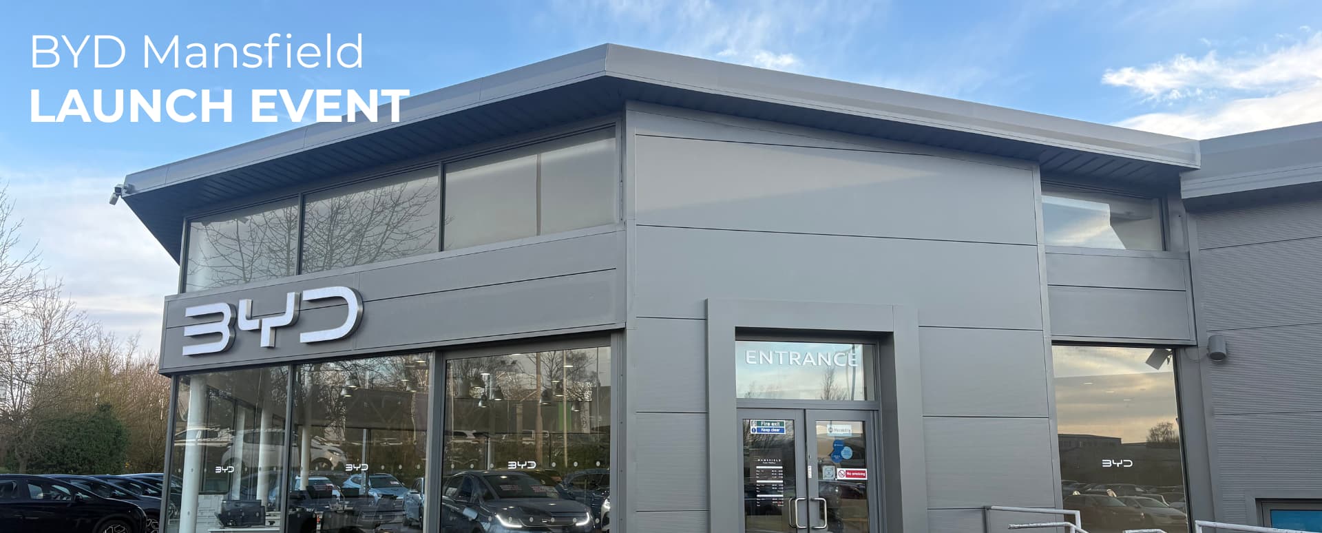BYD Mansfield Dealership Front Exterior