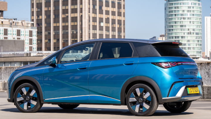 BYD Dolphin Rear Side Angle