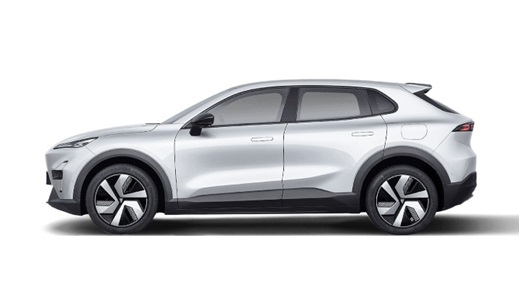 White Changan Deepal S05 electric SUV shown in side profile on a plain studio background