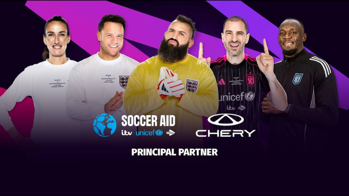 Row of 5 Players From Soccer Aid 2026 