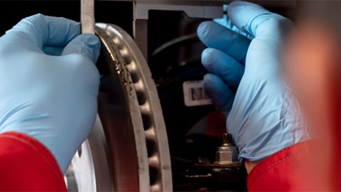 citroen brake discs being changed