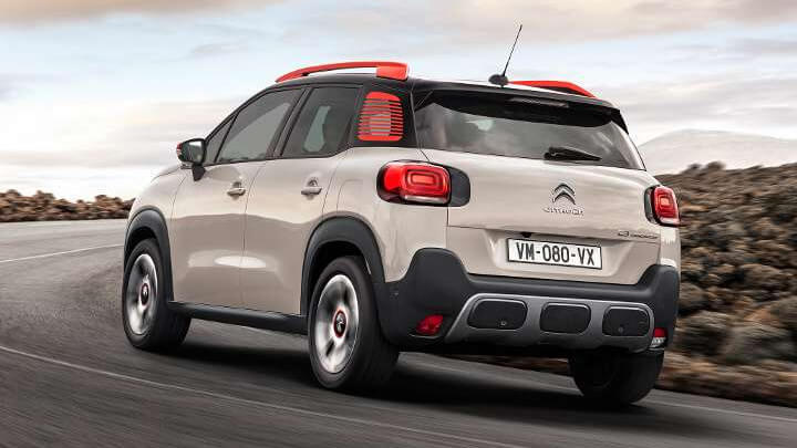 Citroen C3 Aircross Driving, Rear