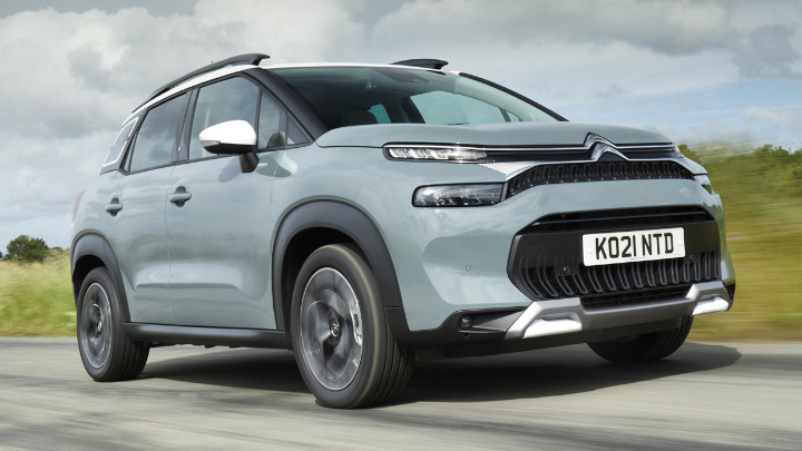 Grey Citroen C3 Aircross Exterior Front Driving
