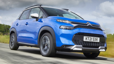 Blue Citroen C3 Aircross Exterior Front Driving