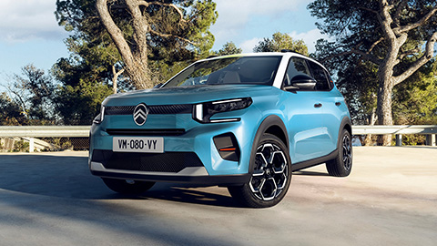 Blue Citroen C3 Parked On Road