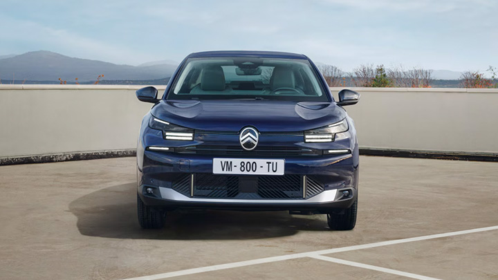 Eclipse Blue Citroën ë-C4 X Front Nose