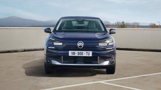 Eclipse Blue Citroën ë-C4 X Front Nose