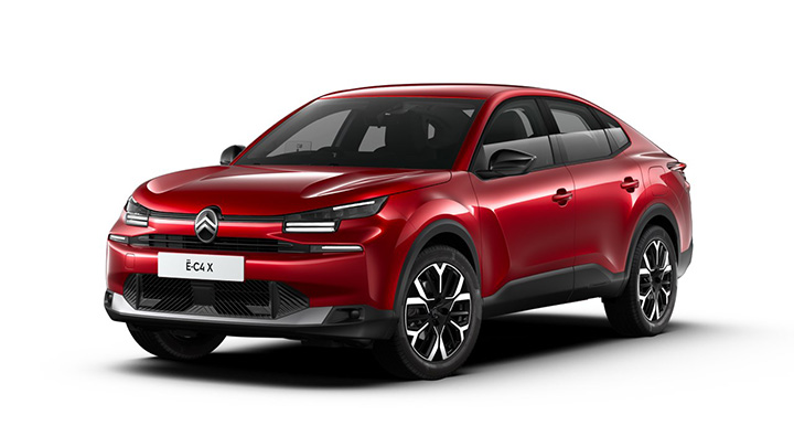 Red Citroën ë-C4 X Plus Trim