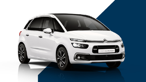 white citroen c4 picasso