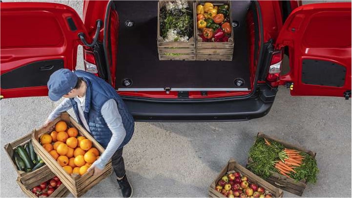 Citroen Berlingo van being loaded up