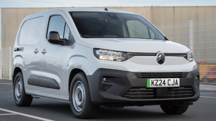 Citroen e-Berlingo Driving Finished in White Alternate