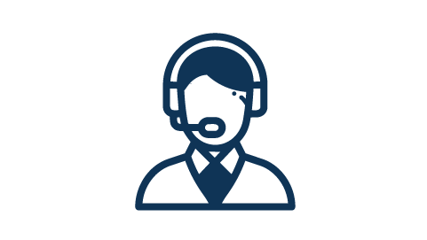 Person Wearing Call Centre Headset Icon