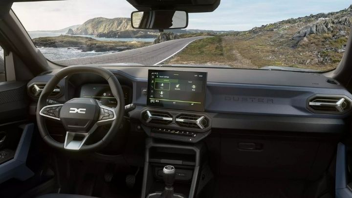 Dacia Duster Commercial Cabin with infotainment system