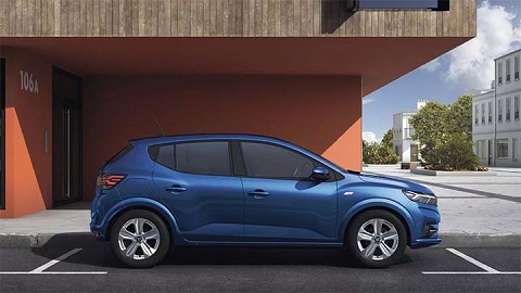 dacia sandero, side profile