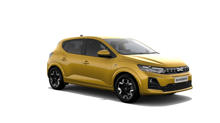 Yellow Dacia Sandero Journey Exterior Front Static