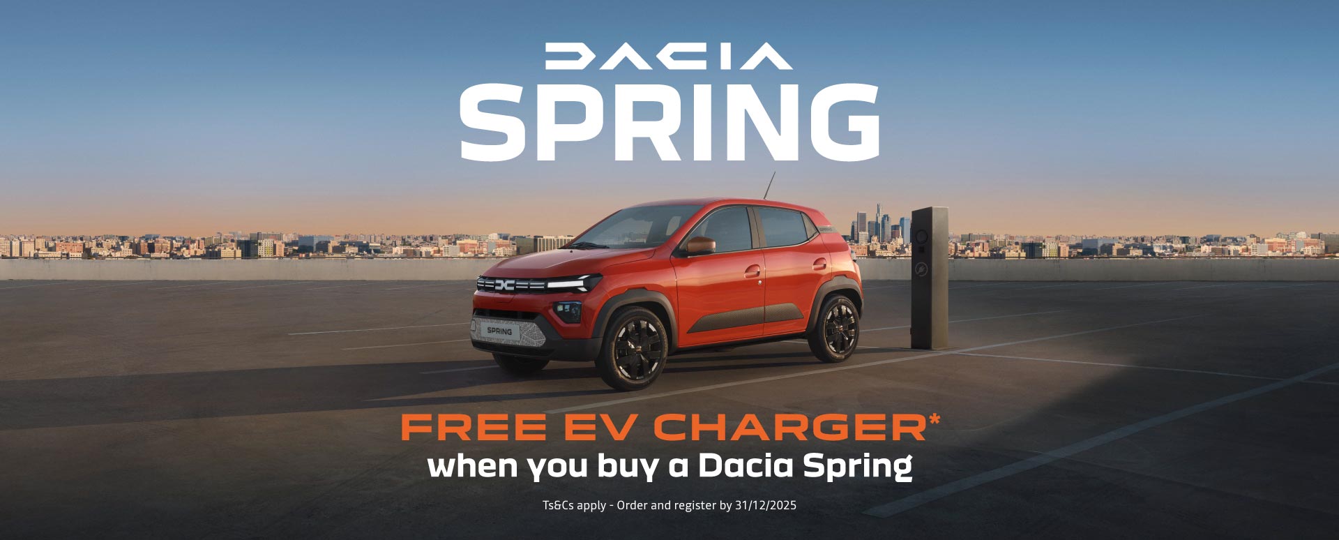 Dacia Spring free EV charger promotion
