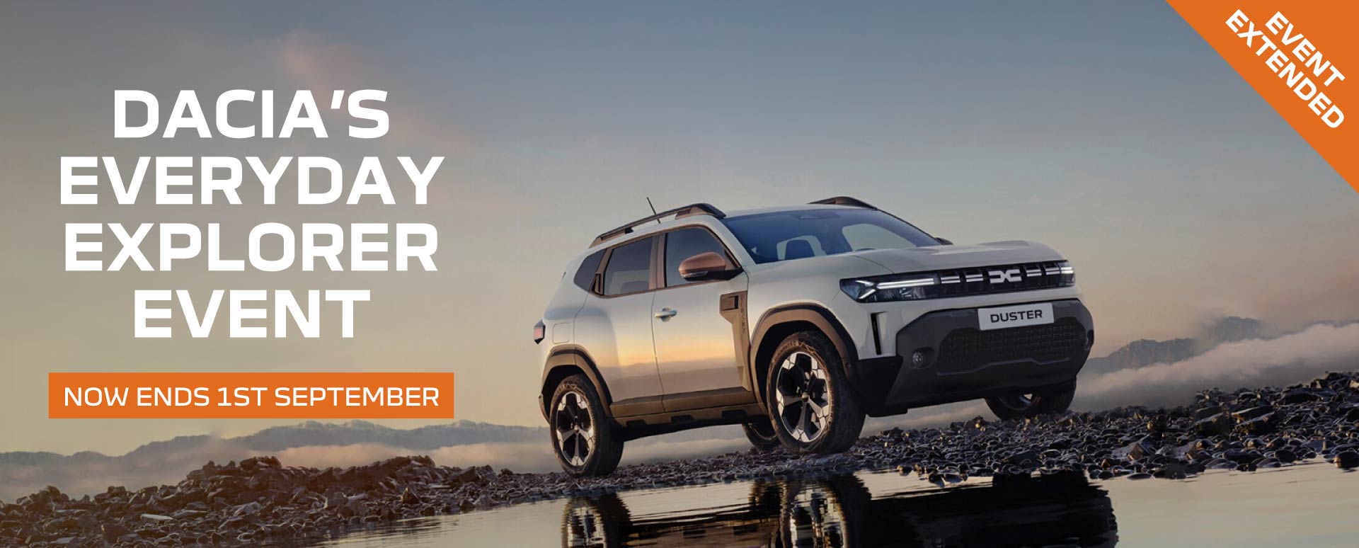 Silver Dacia Duster Parked In Rocky Surroundings