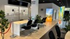 Desk and chairs inside of an Evans Halshaw dealership