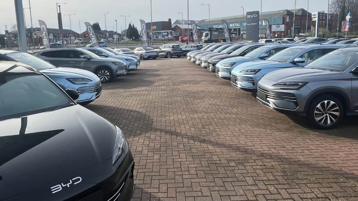 BYD Bury Dealership Forecourt
