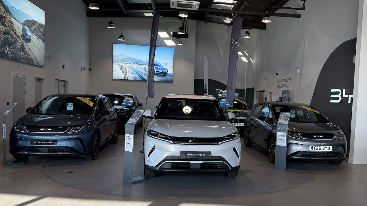 BYD Vehicles Inside Chesterfield Dealership 