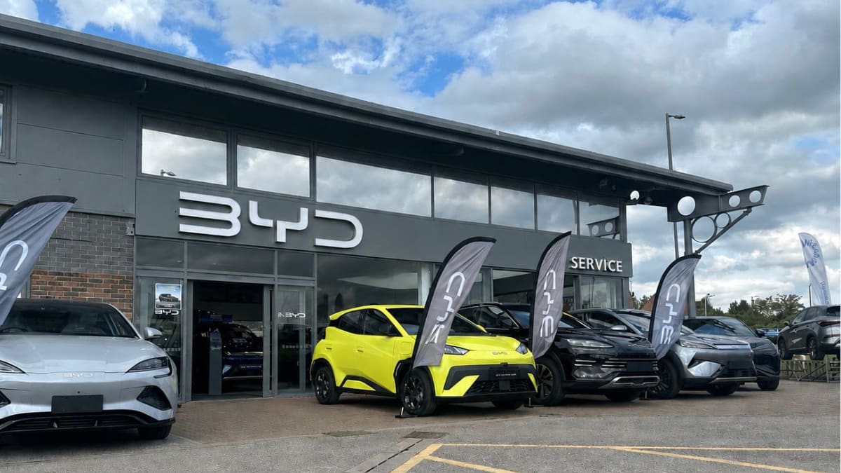 BYD Rotherham Dealership Exterior