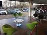 Waiting area inside the Dacia Doncaster dealership
